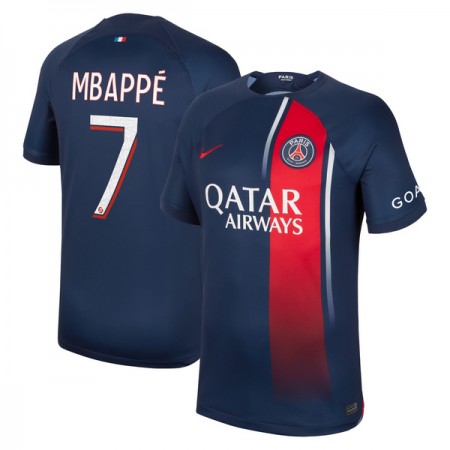 Paris Saint-Germain 2023-24 Mbappé 7 Domácí - Fotbalové Dresy (S/S) Paris Saint-Germain 2023-24 Mbappé 7 Domácí - Fotbalové Dresy (S/S)